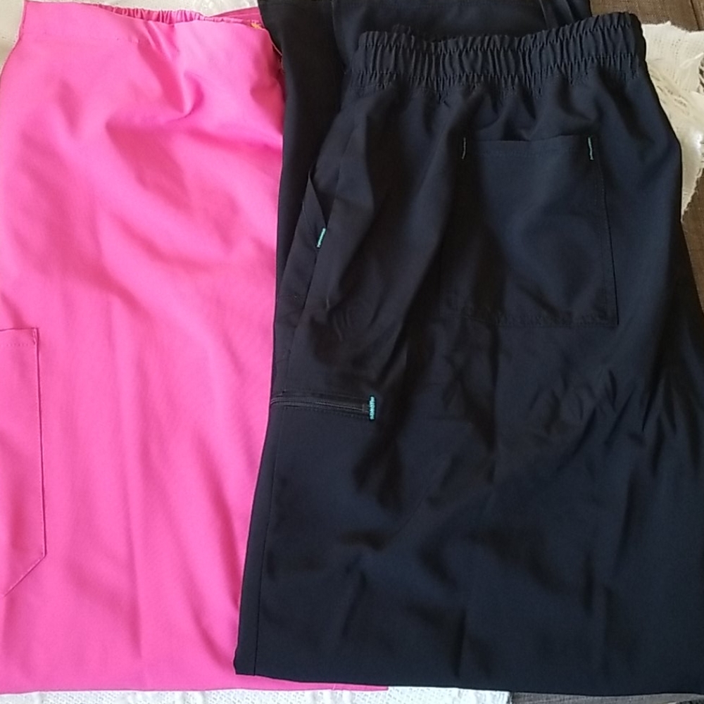 Womens plus scrub pants